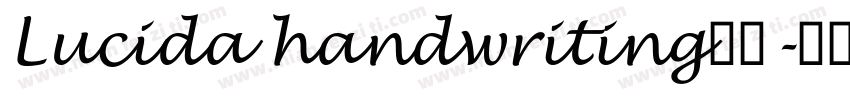 Lucida handwriting免费字体转换